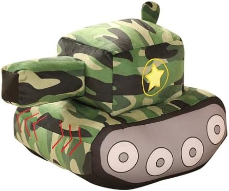 Tank Car Plush Dolls Simulation Peluche Toys Novelty Plush Toys.