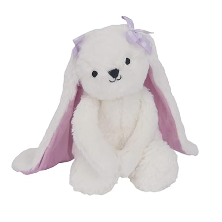Wood Plush Bunny Sasha, Lavender