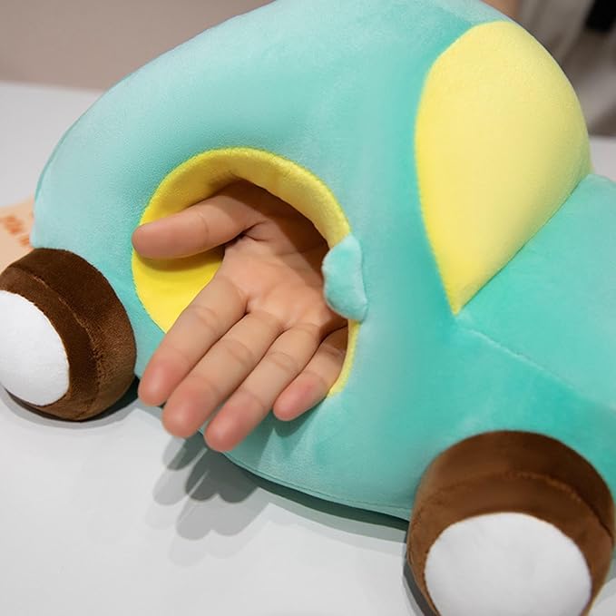 Cartoon Car Shaped Stuffed Pillow Toy.