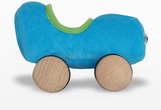 Huckle Cat Soft Toy with Busytown Blue Car