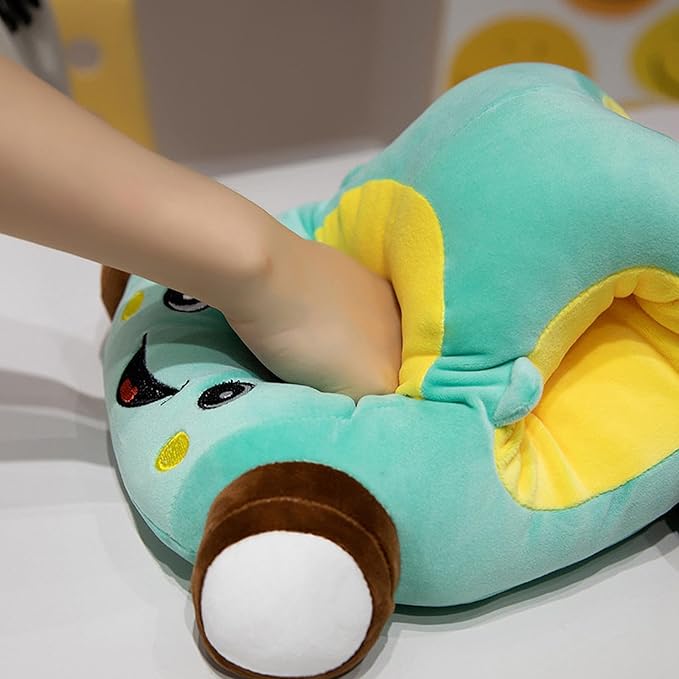 Cartoon Car Shaped Stuffed Pillow Toy.